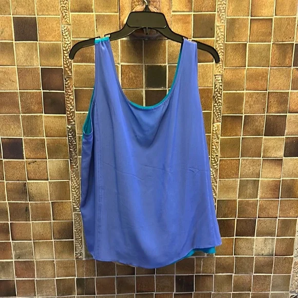Diane Gilman Silk Reversible Women's Top 1X - Picture 1 of 3